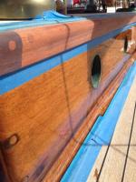 cabin top side and eyebrow varnish