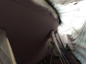 3-Hull Faired and Repainted with Baltoplate Bottom Paint