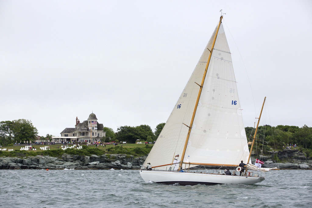 Dorade in Newport, R.I. preparing for the start of the 2015 Transatlantic Race  (Photo Credit: Billy Black) 